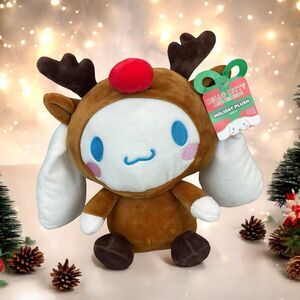 NWT Sanrio Holiday Hello Kitty & Friends Cinnamoroll Plush 9" Christmas Reindeer